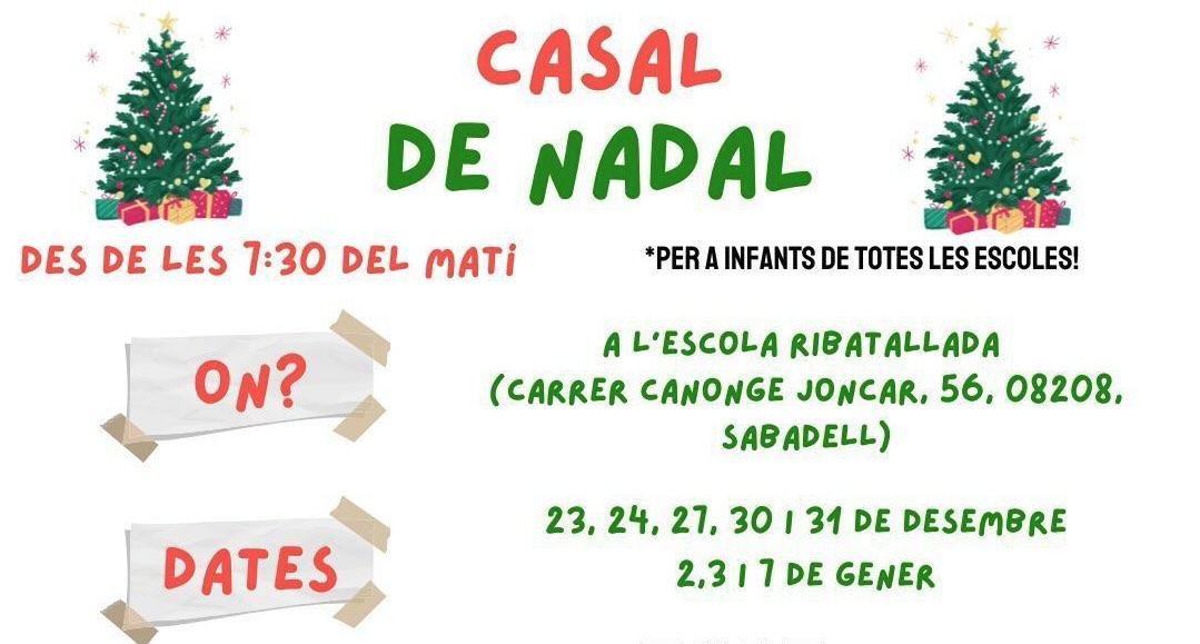 Casal de Nadal a l'Escola Ribatallada